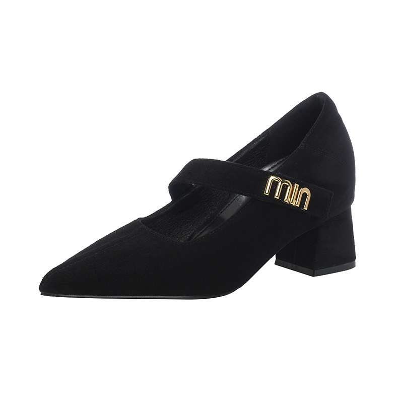 2026 nuevos zapatos de mujer de tacones ultra altos de punta francesa Marie-Zhen zapatos de mujer de tacones gruesos pequeños tamaño pequeño 33 image 6