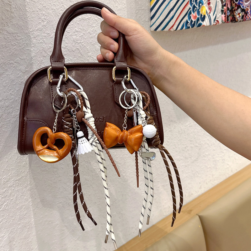 Llavero Colgante para Bolso con Diseño de Comida Realista de PVC