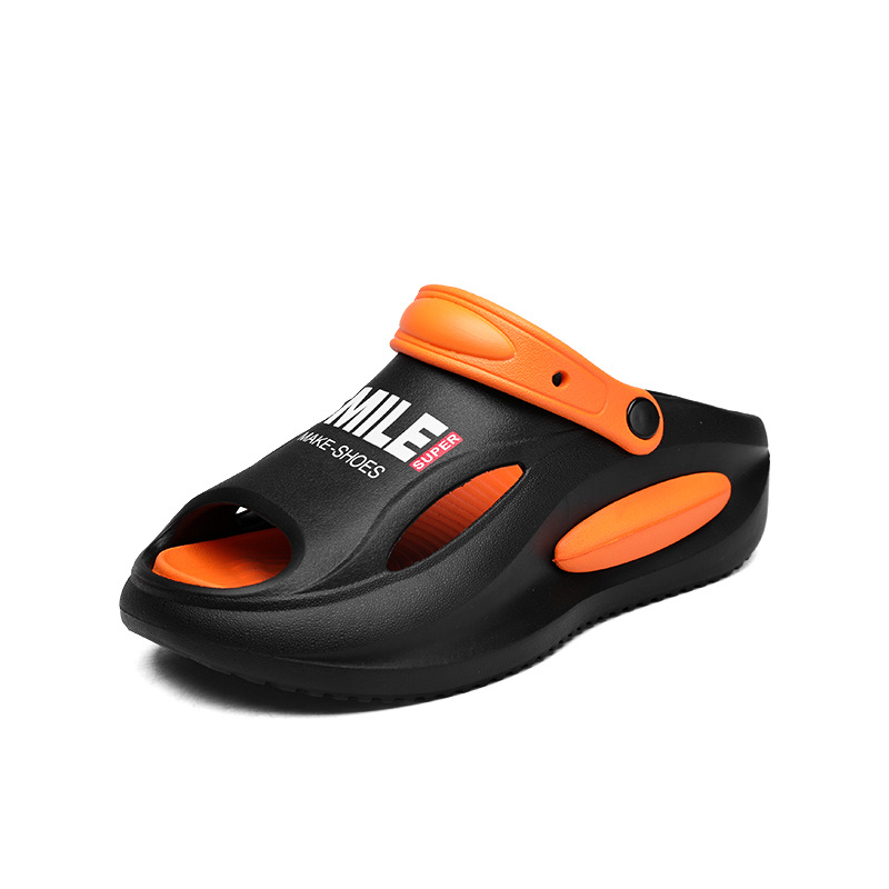 En nombre de las sandalias y pantuflas para hombres y mujeres, los estudiantes de verano EVA pisando mierda, suelas gruesas, uso externo, conducir sandalias y pantuflas transfronterizas