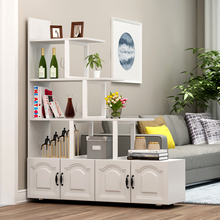 cs客厅隔断置物架门厅进门玄关柜双面花架装饰屏风沙发旁北欧经济