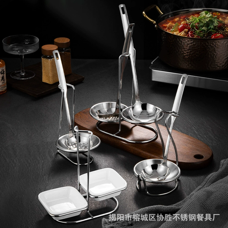 Утолщенная стойка для супа из нержавеющей стали для ложки бизнес-ресторан столовая полка для кухни