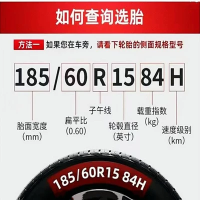Vehicle tire 175 185 195