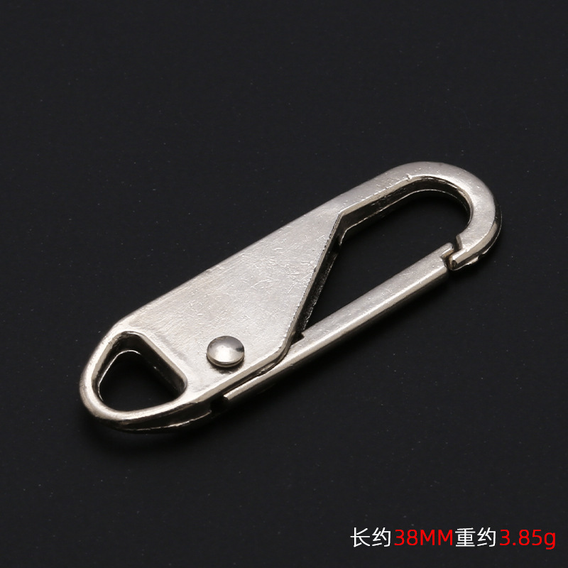 取り外し可能なスプリングジッパープル衣類金属プルタブスクールバッグバッグジッパープルアクセサリー卸売|undefined