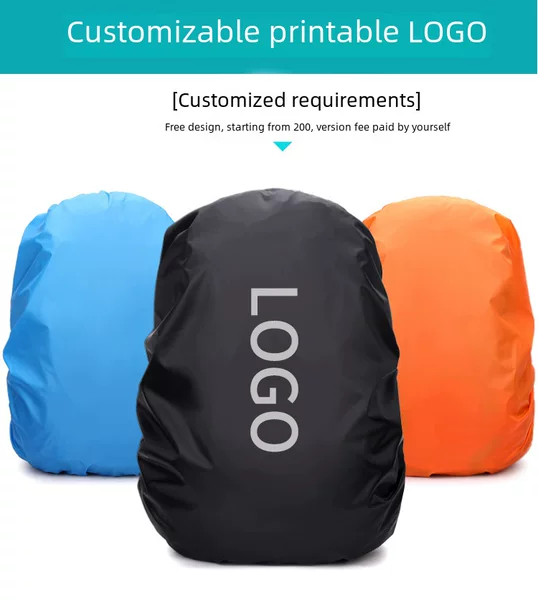 Outdoor Rainproof Mountaineering Bag Rain Cover Universal Backpack Dust Cover School Bag Waterproof Cover Can Be Printed with Logo