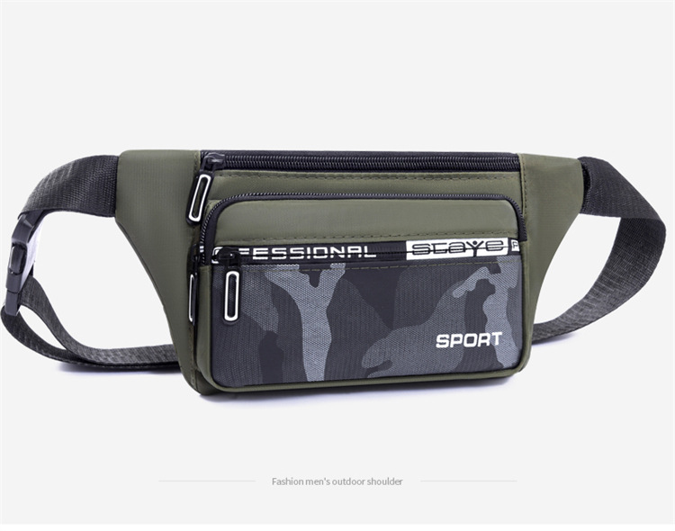 Crossbody bag, men's waist bag, ins trendy Japanese men's single-shoulder bag, 2024 new men's bag, Oxford fabric mobile phone chest bag undefined