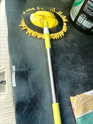 wash brush wholesale car wash — Car cleaning tools - yellow-black-net-two-section-rod
