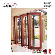 澳洲款式铝木推拉门窗   德国进口配件 铝门外开窗