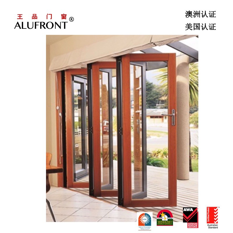 澳洲款式铝木推拉门窗   德国进口配件 铝门外开窗