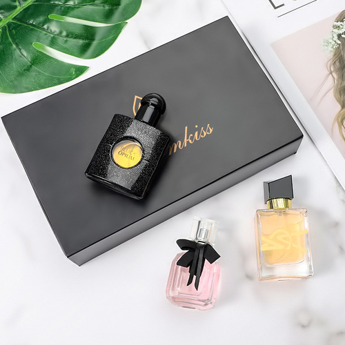 WARMKISS brand women's perfume gift box set free women's black opium reverse parfum three-piece set