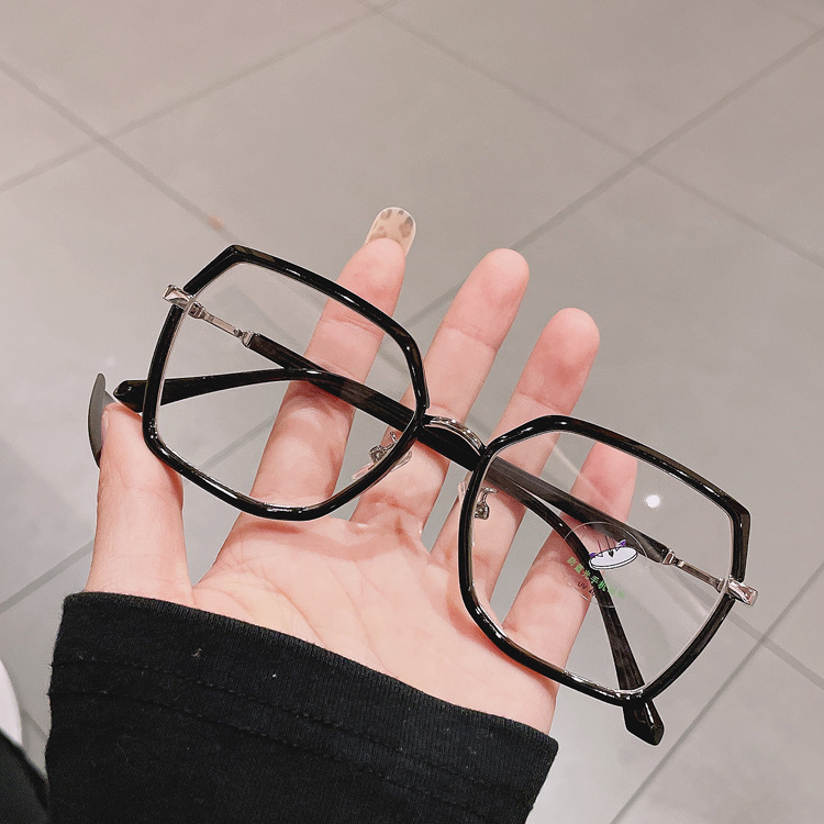 韩版潮黑框小框防蓝光素颜平光镜女TR90超轻眼镜框可配镜片眼镜男|ru