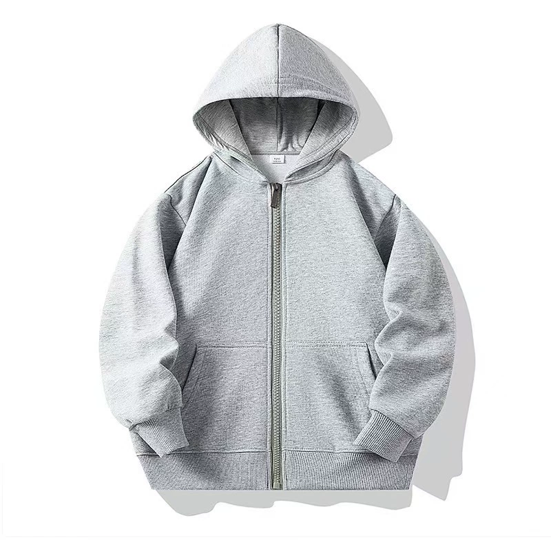 Демисезонная детская кофта на молнии с капюшоном, толстовка oversize, одежда для детей