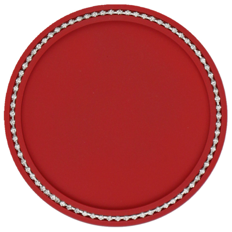 Mat High Temperature: Qìchē Fánghuá Diàn Anti-slip mat - red-11cm