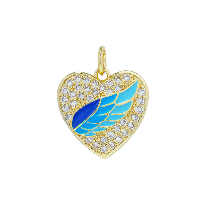 5g Weight Pendant Jewelry Making Type 17*18.8mm Jewelry Making Size Zircon Inlay Material DIY Jewelry Accessories Classification 1 Piece Quantity Copper Material Heart Shape Pattern Plating Design Simple Style Style 1 Piece 17*18.8mm Copper Zircon Heart Shape Pendant 2