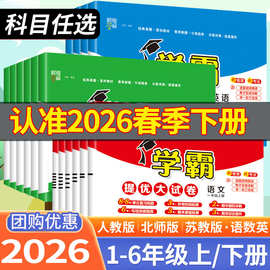2026春小学学霸提优大试卷  1-6年级语文英数学人教北师同步试卷