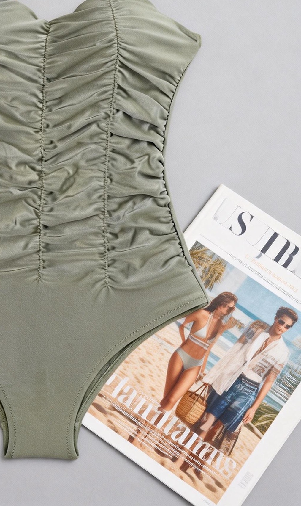 Women's Solid Colour One Piece Swimsuit Tummy Control Bikini_voghion.com