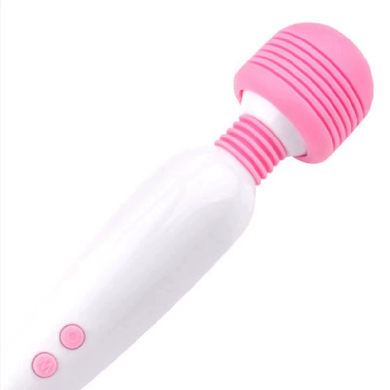 Rechargeable Wand Massager, ABS + Silicone, Stepless Speed & 360° Rotation, Waterproof