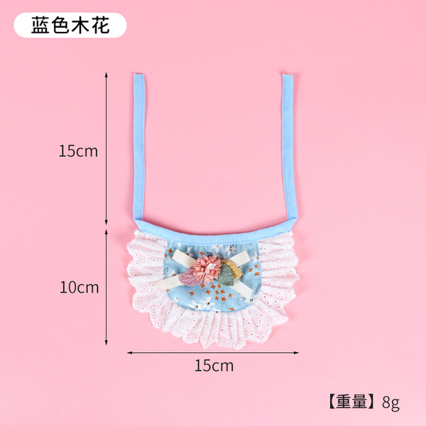 Eating bib with bow