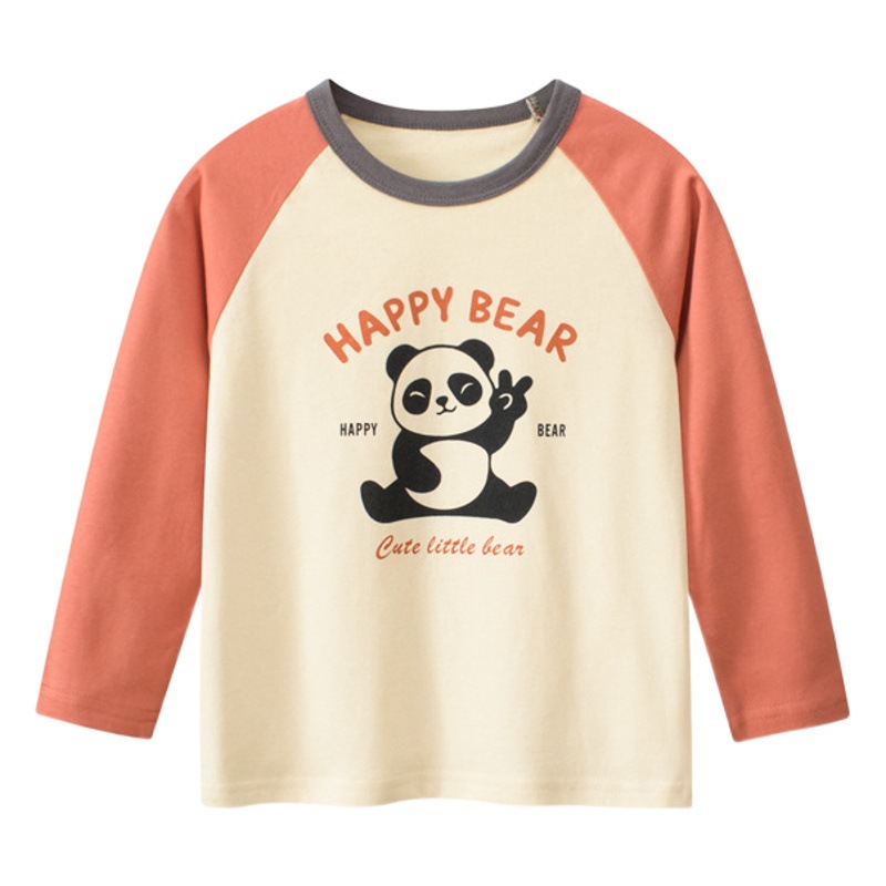 27 niños de la marca de moda ropa para niños otoño nueva camiseta de manga larga para niños ropa de bebé de moda al por mayor TikTok suministro en vivo