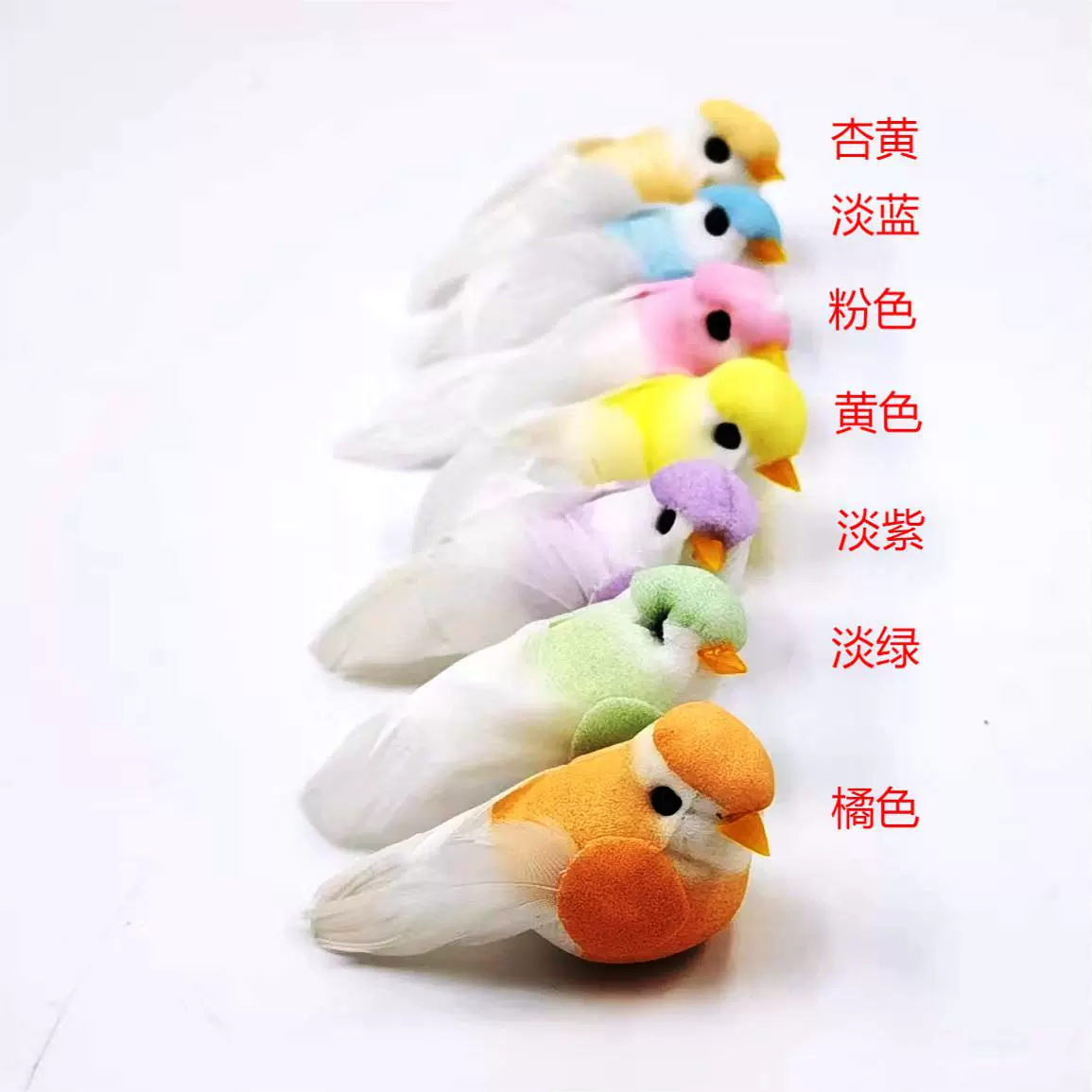 Фаворит от шпильки Нианг/Жирный щекотанный зяблик/Имитация перьев птиц/Шпилька для украшения птиц