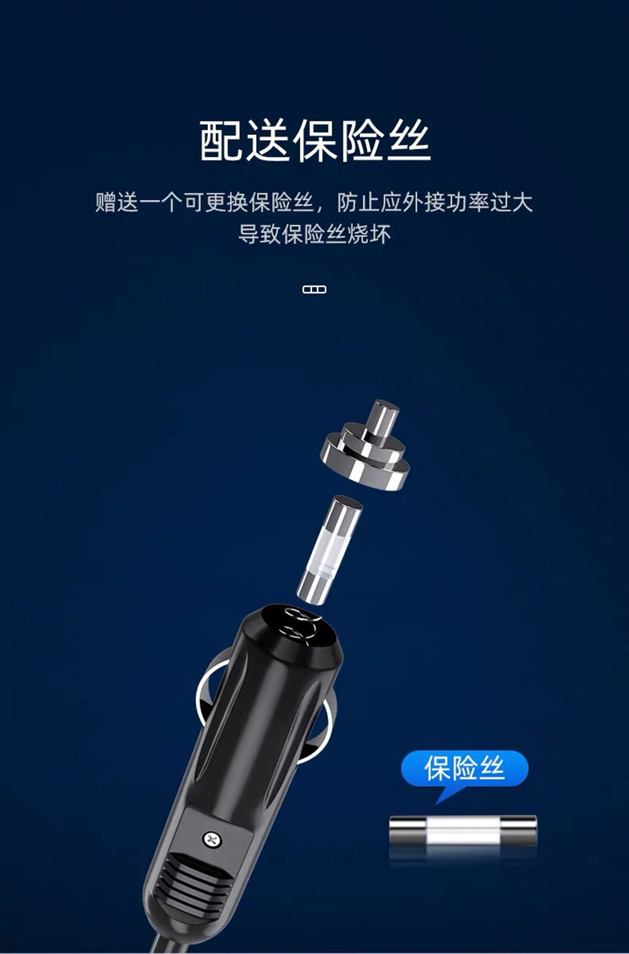 One-To-Three Car Charger Cigarette Lighter Adapter, Multi-Functional Three-Port USB Car Charger for Mobile Phones, High Power