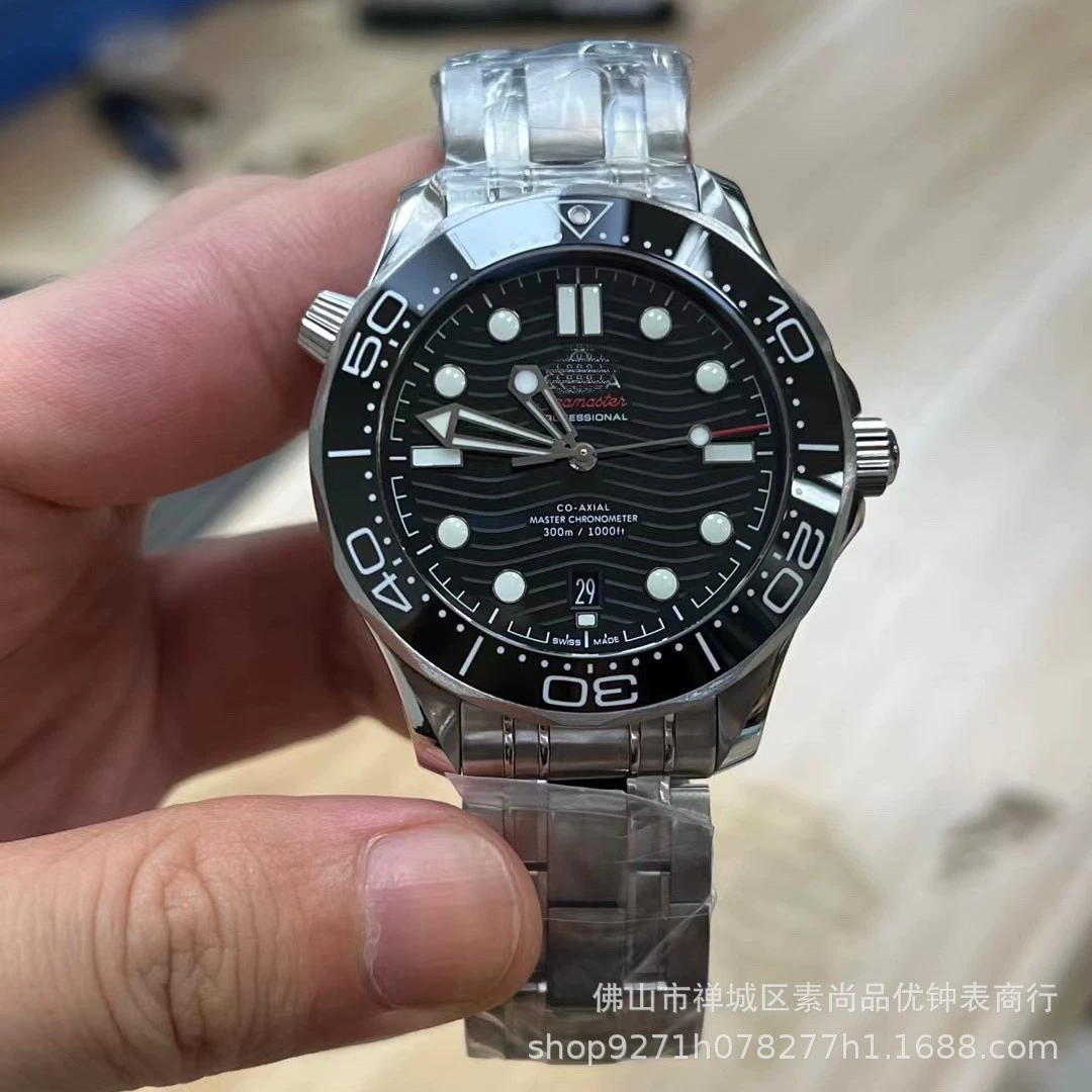 Часы AliExpress VS Seamaster 300 No Time to Die 007 с керамическим кольцом, деловые мужские механические часы со стальным ремешком
