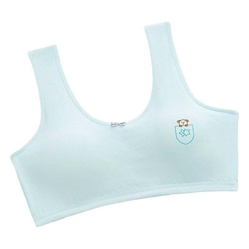 Фабрика прямой хлопок развития девочек бюстгальтер девушки нижнее белье студентки средней школы девушки бюстгальтер 10-18
