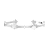 S0030 six flower bracelet silver