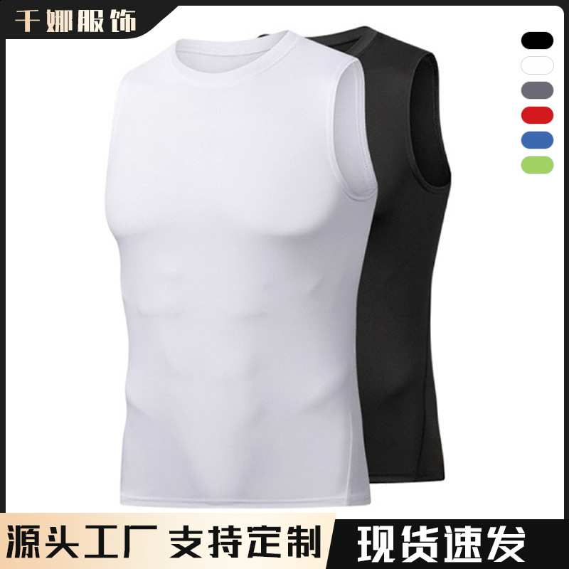 chaleco deportivo para hombres, ropa de entrenamiento de baloncesto, camiseta sin mangas, entrenamiento de hombro, sudor absorbible