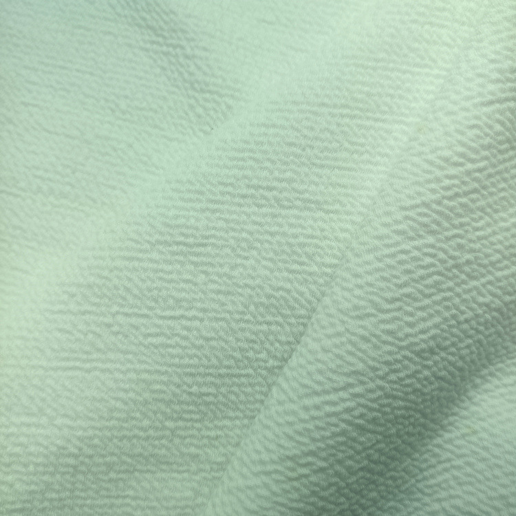 Cotton-polyester-spandex-rayon stretch crinkled fabric, knitted jacquard double-sided air layer fabric, crinkled and bubbly material Cotton-polyester-spandex-rayon stretch crinkled fabric, knitted jacquard double-sided air layer fabric, crinkled and bubbly material