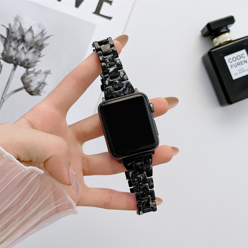 40g Weight Apple watch watchband Classification Resin Material Multicolor, Solid Color Pattern Casual, Retro Style Casual Retro Multicolor Solid Color Apple Watch Watchband 5