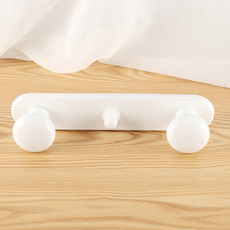 Tochigi linked wooden wall hook creative wall coat wooden hook hook…