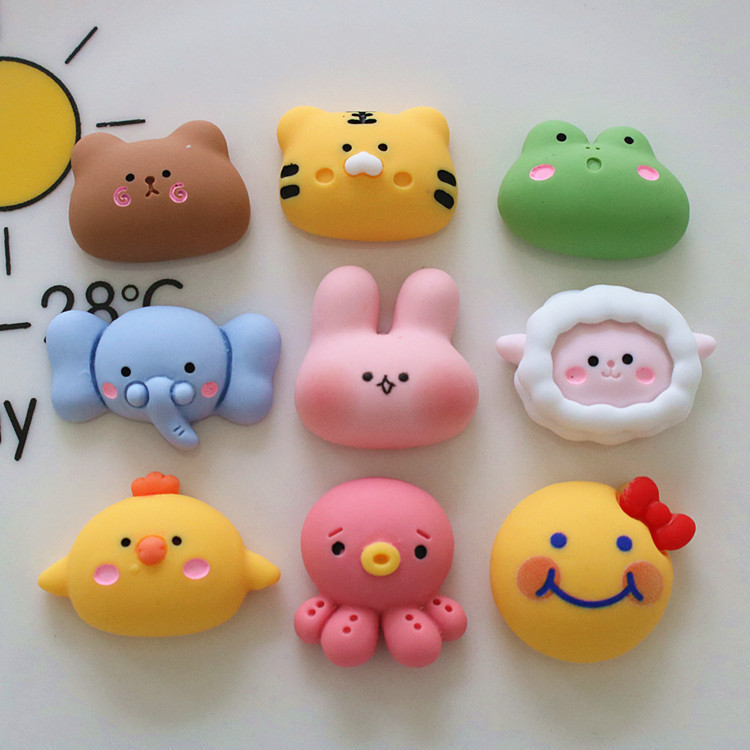 Resin Lamb Little Bear Rabbit DIY Accessories Phone Case Patch Car Decoration Storage Box Refrigerator Material North K4