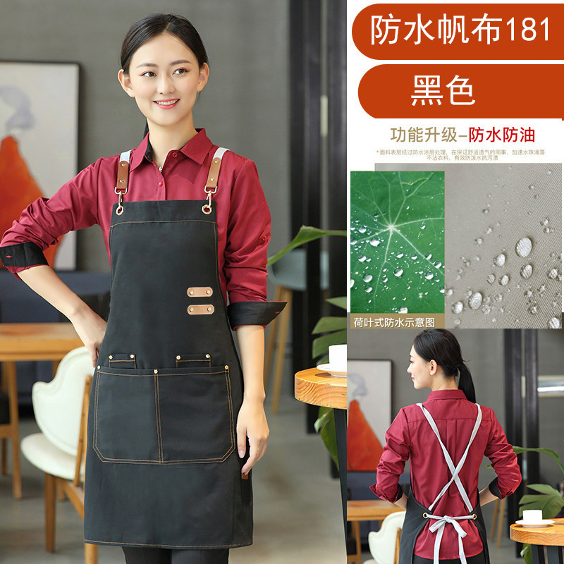 新款围裙防水防油餐饮专用后厨房工作服耐脏厂家现货批发围腰|undefined