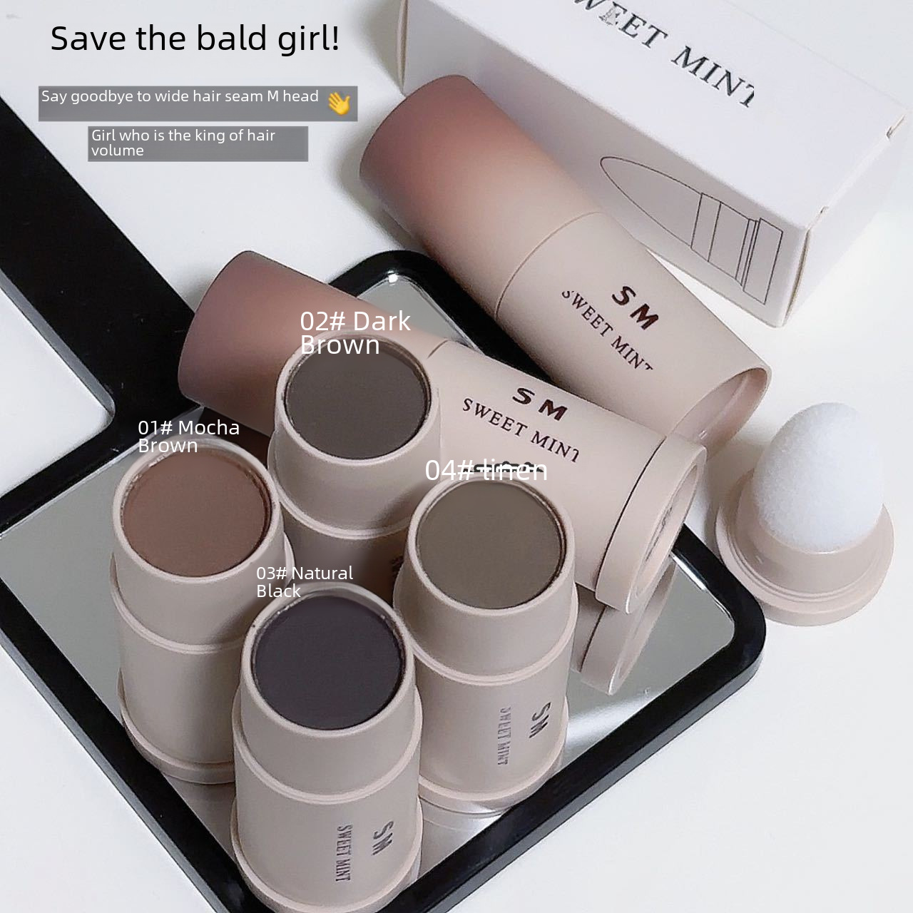 SWEETMINT hairline rod filling hair seam modification hairline not easy to fade easy to carry filling pen