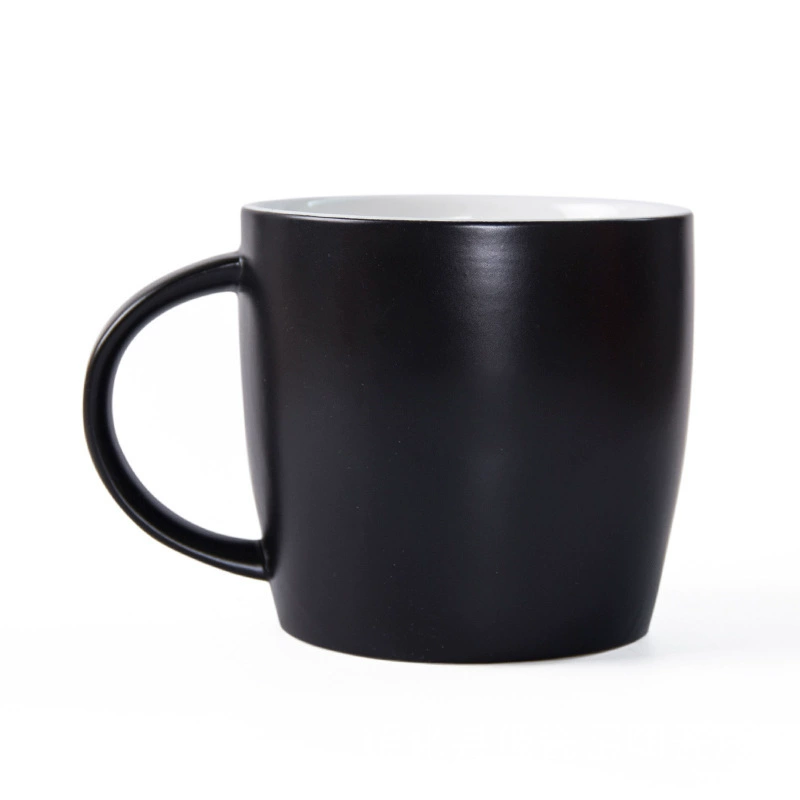 Cross -border hot sales 8/12/14/16oz Mark Cup керамическая чашка черная кофейная чашка вода чашка скраб