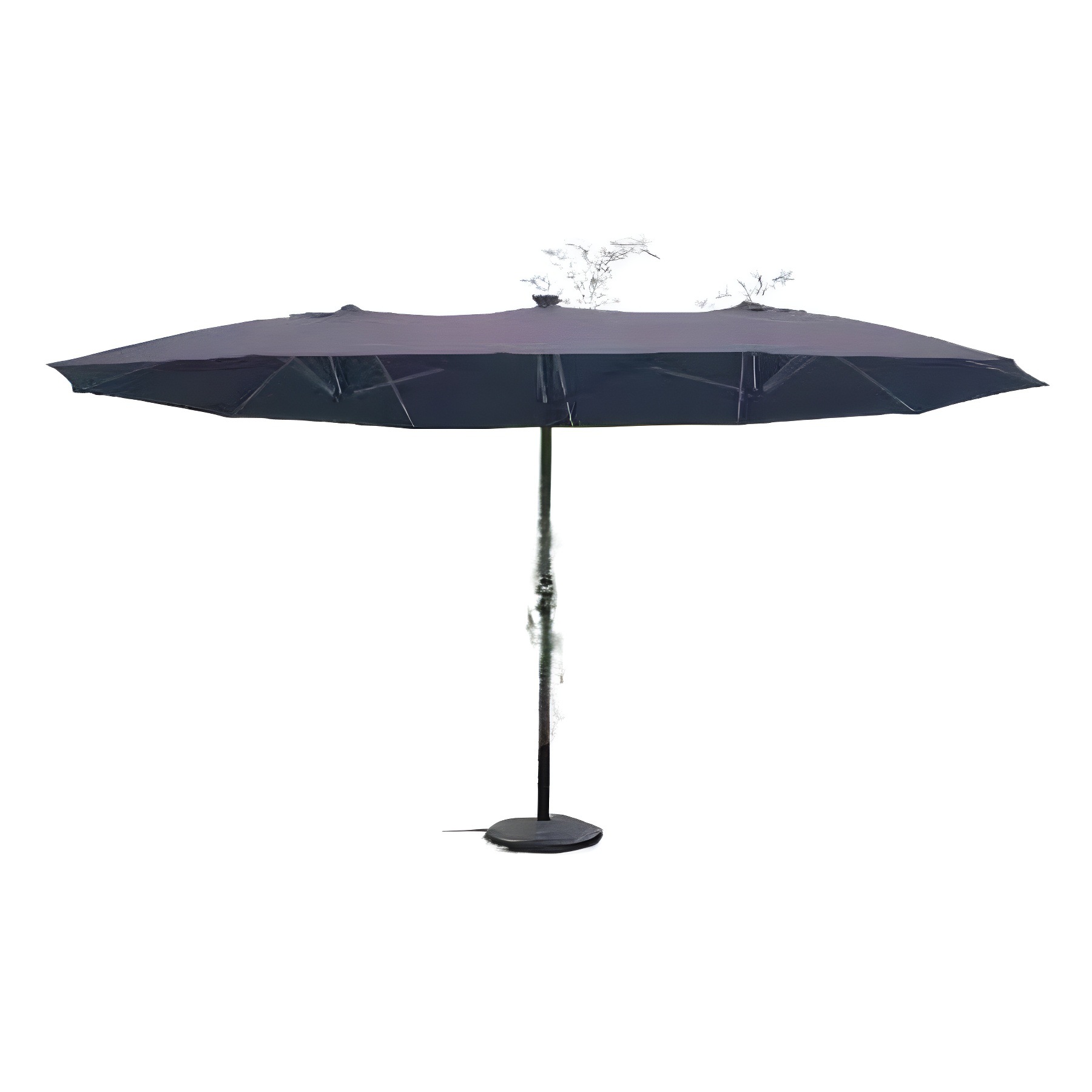 Sombrilla de Tres Cabezas para Patio, Protección Solar, Impermeable, Desmontable, para Jardín y Terraza