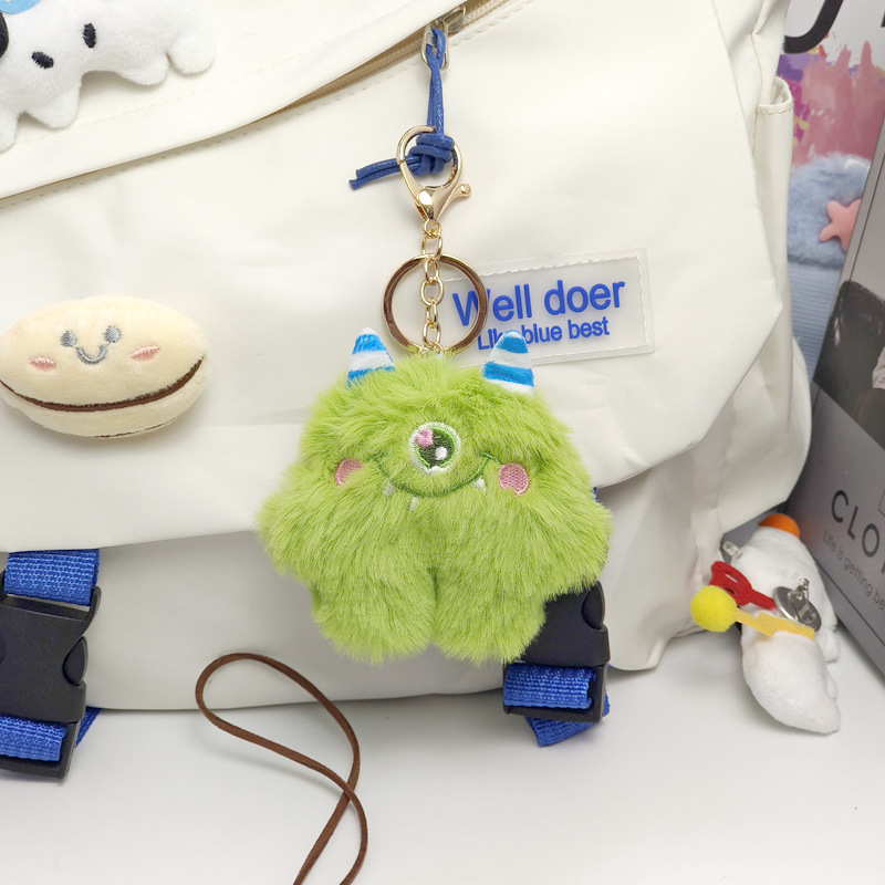 Niedlichen Cartoon Plüsch Kohle Ball Kaninchen Kreative Exquisite Spaß Entzückende Haustier Puppe Schlüsselanhänger Rucksack Anhänger_voghion.com