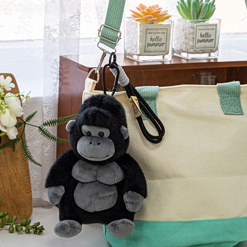 Cross-Border Black Gorilla Plush Toy Pendant Wholesale