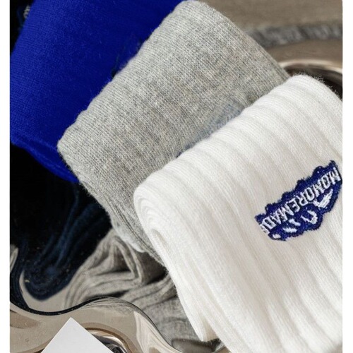 [Zhujiajiao Socks] Men's Autumn and Winter Thickening Warm Mid-Calf Socks Sweat Absorption Anti-Odor Letter Sports Socks Men's Long Socks 