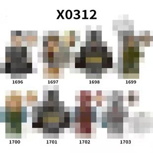 Foreign Trade Goods X0312 Super Movie Series Educational Assembled Building Blocks Minifigure Toys Opp Bag