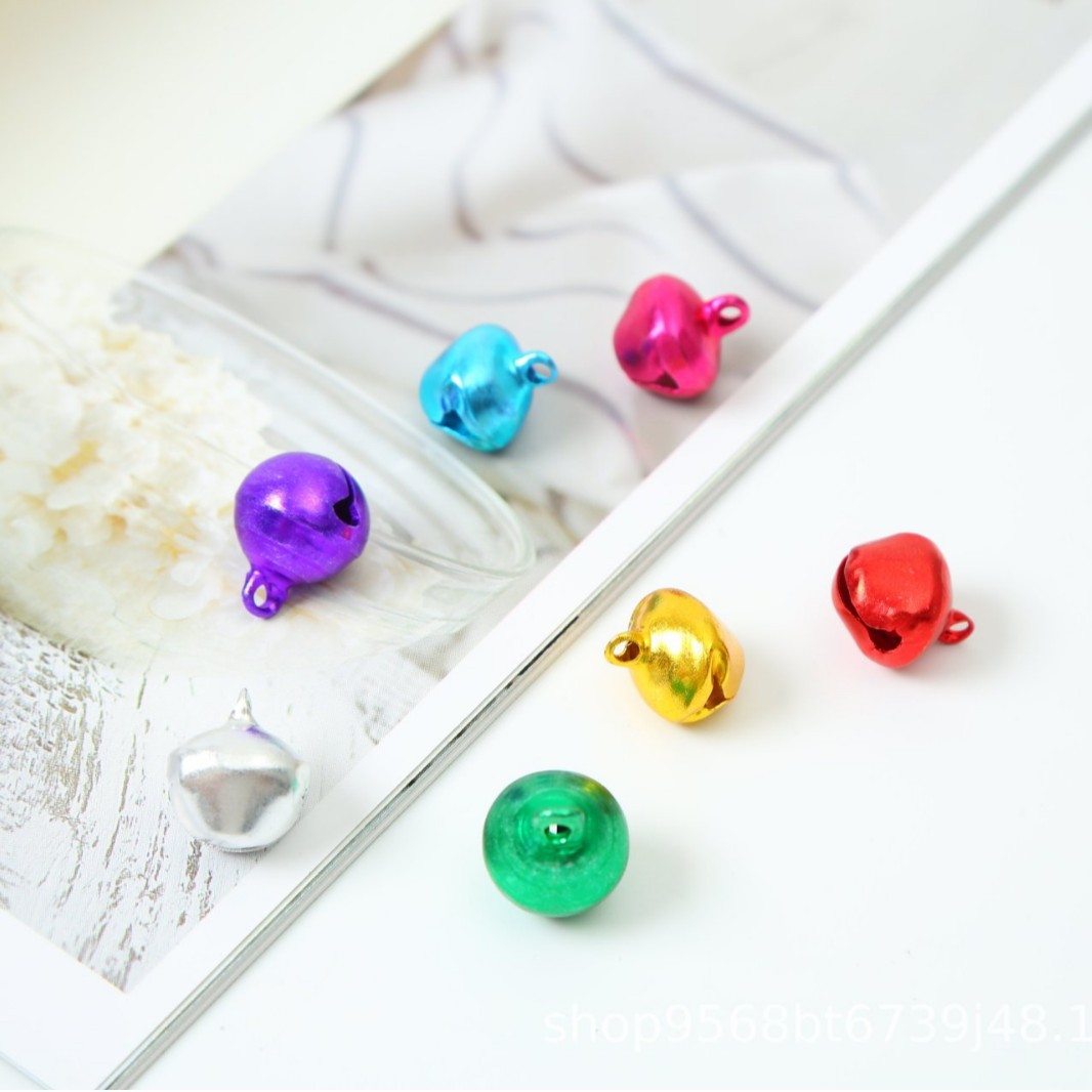 one-word aluminum iron bell golden duckbill bell pet cartoon bell christmas decoration flat nozzle little bell shape