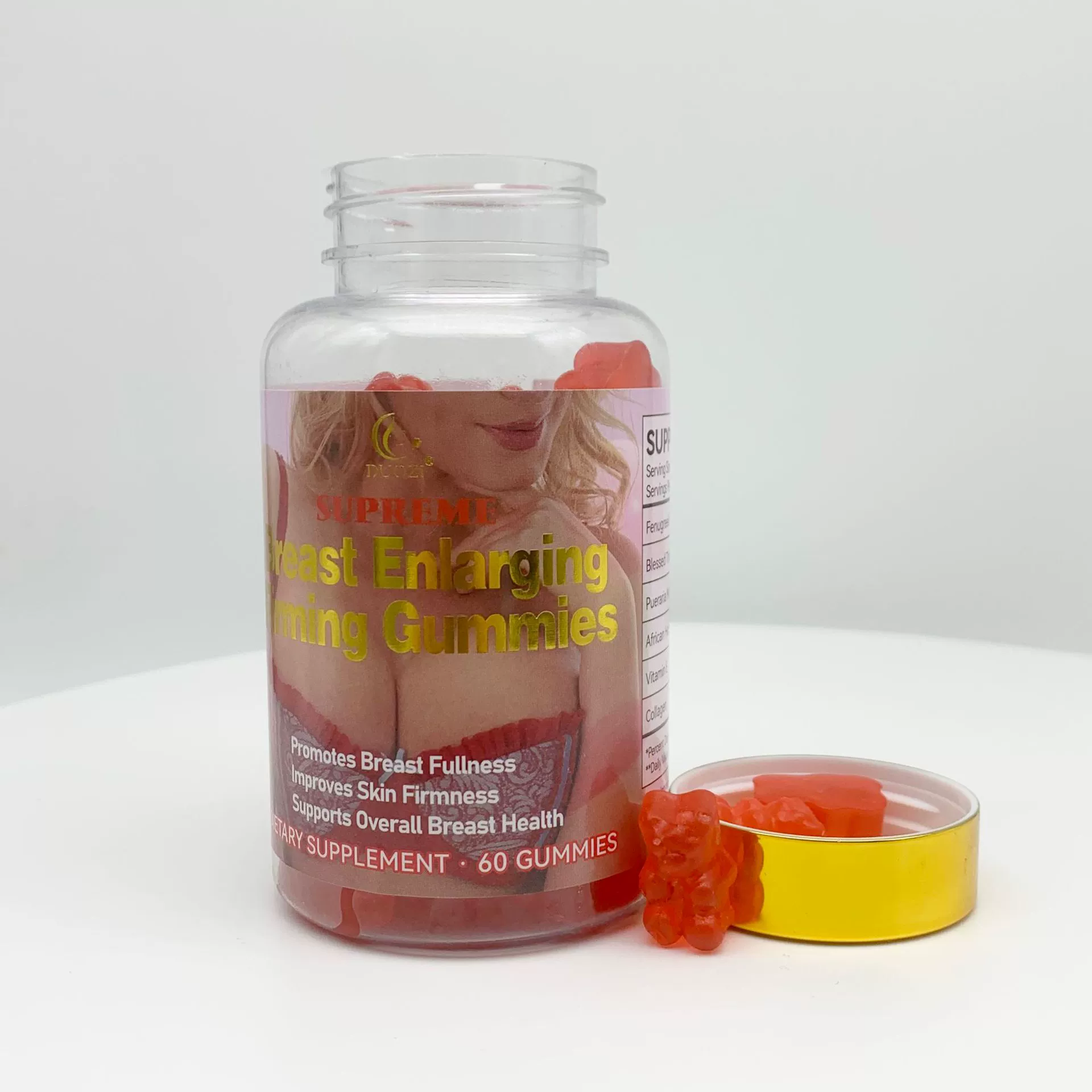 Обработка Breast Enlarging Firming Gummies 1 Красный медведь помадка