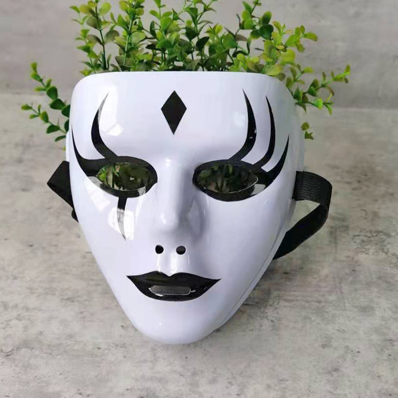 Máscara pintada de hip-hop, hombre y mujer, cara completa, hip-hop, bailarín enmascarado, baile de fantasmas, venganza, vestido de baile callejero