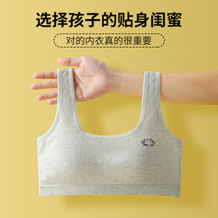 Underwear Female Students Junior High School Students Viscose Cotton Girls' Sports Vest 12-15 Years Old Developmental Girls' Bra
