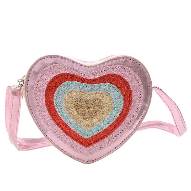 Estilo coreano bolso de los niños de dibujos animados lindo amor hombro bolsa de mensajero de los niños de viaje monedero bolso de desgaste personalizado