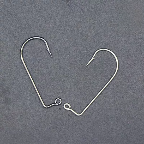 Black Nickel Right Angle Hook High Carbon Steel Straight Handle Hook Big Eye Hook with Hole Right Angle Hook 9147 Right Angle Hook