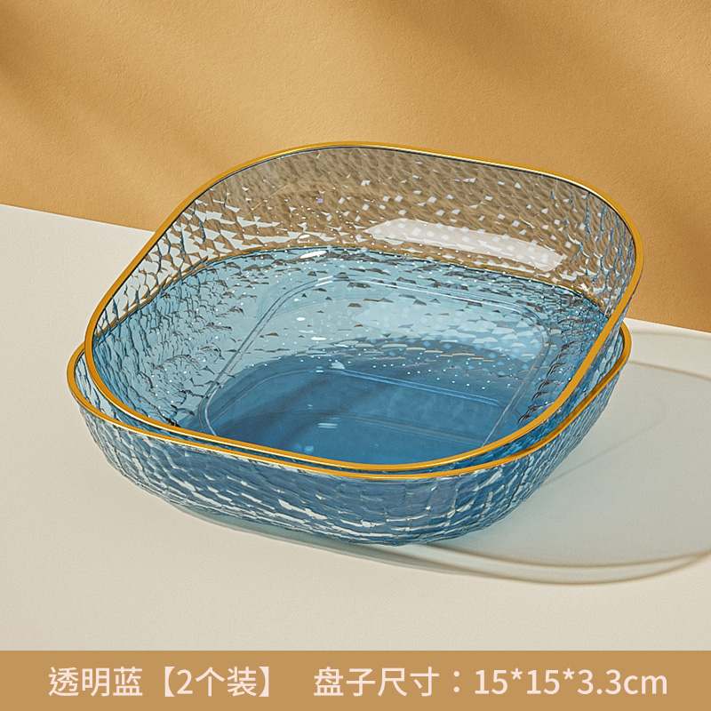 Sala de estar mesa de té casera snack plato 2025 nuevo plato de fruta de lujo plato de fruta cesta de fruta