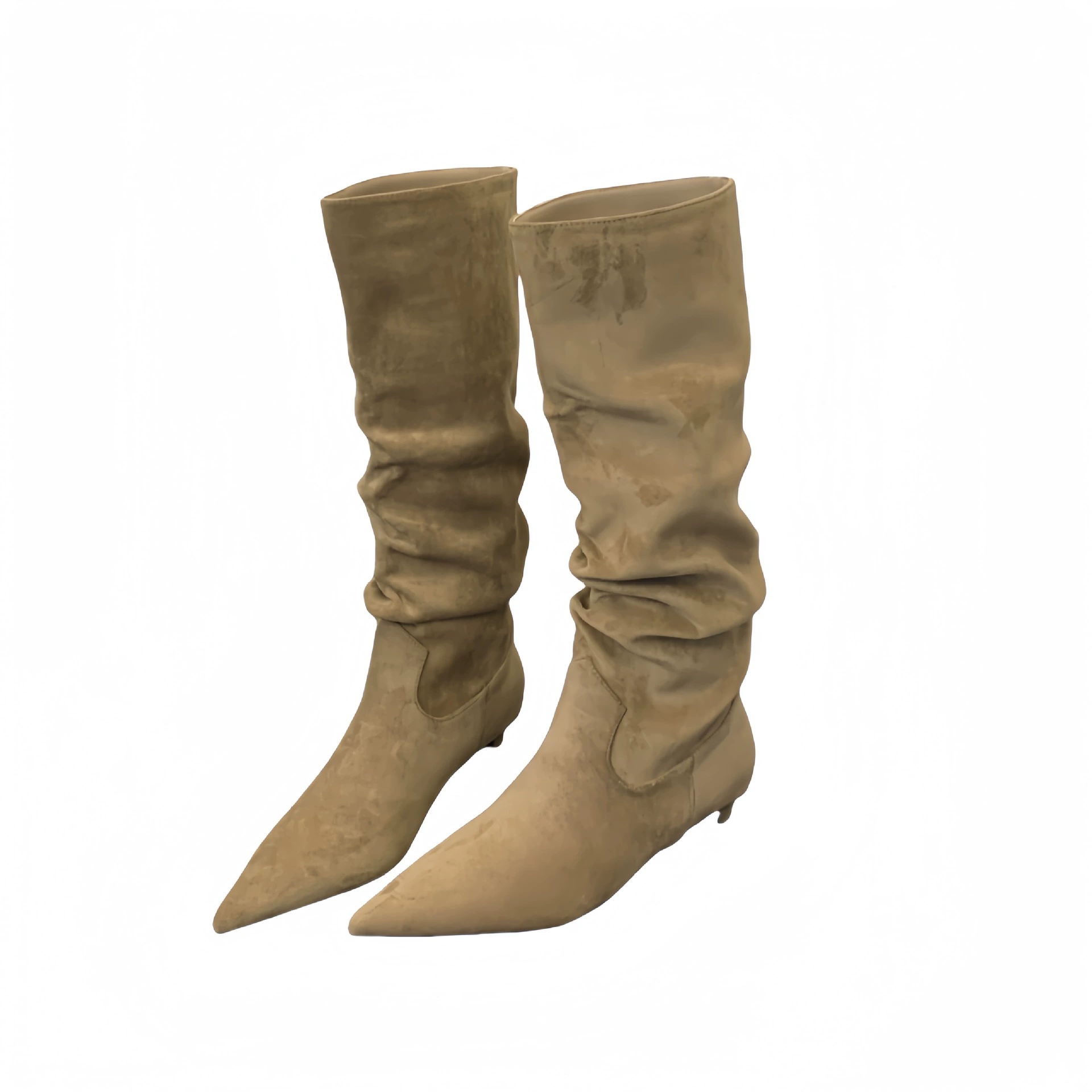 Demi-season high boots, 2024 years