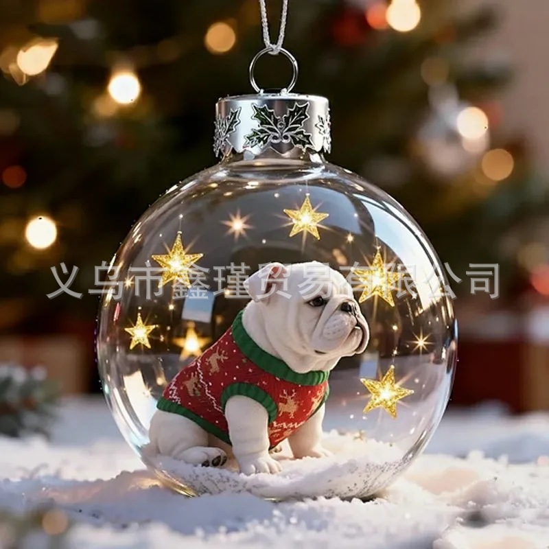 Nuevo árbol de Navidad acrílico colgante de decoración Nature 's Birds Crystal Glass O