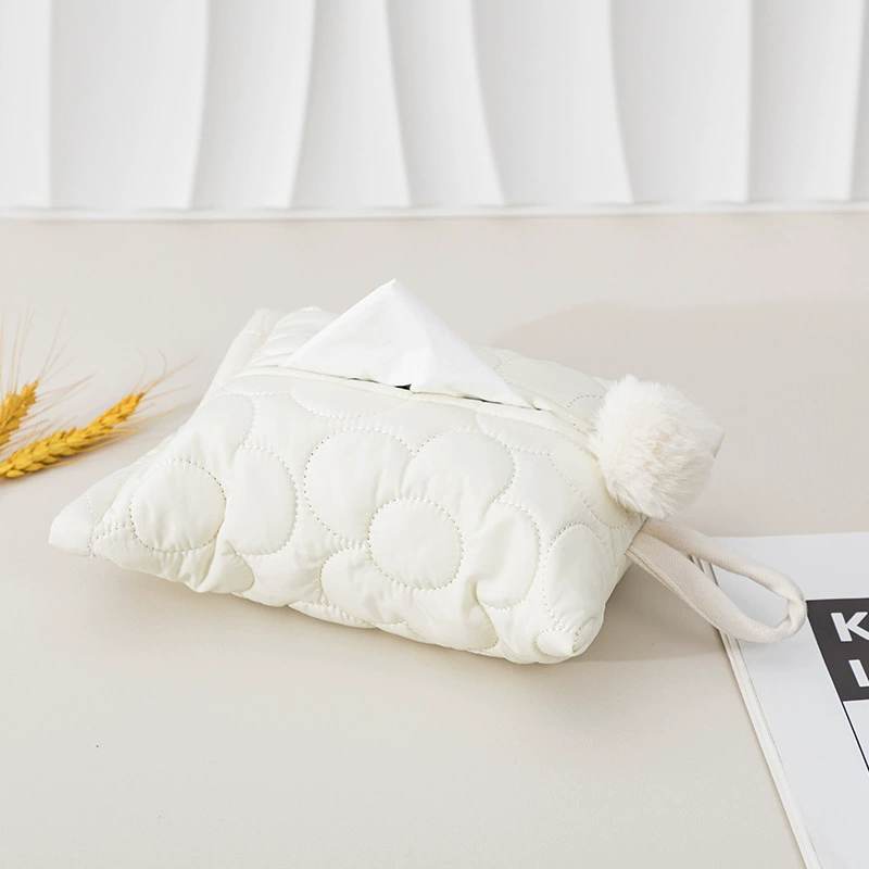 Modern fresh creamy cloth, wipes for auto, flowered